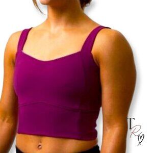 Born Primitive NWOT Extend Longline Sports Bra Crop Top in Magenta Size Medium